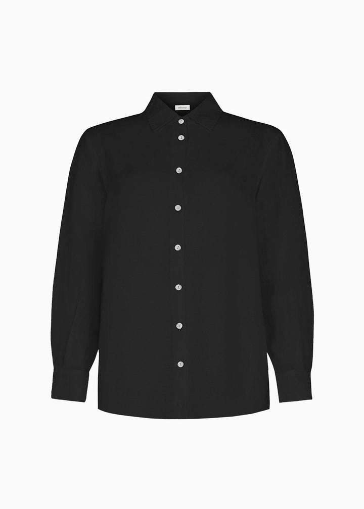 The Gina Oversized Shirt in black