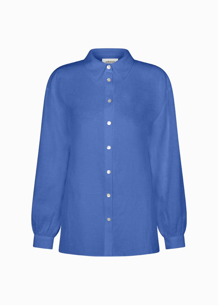 The Gina Oversized Shirt in Klein blue