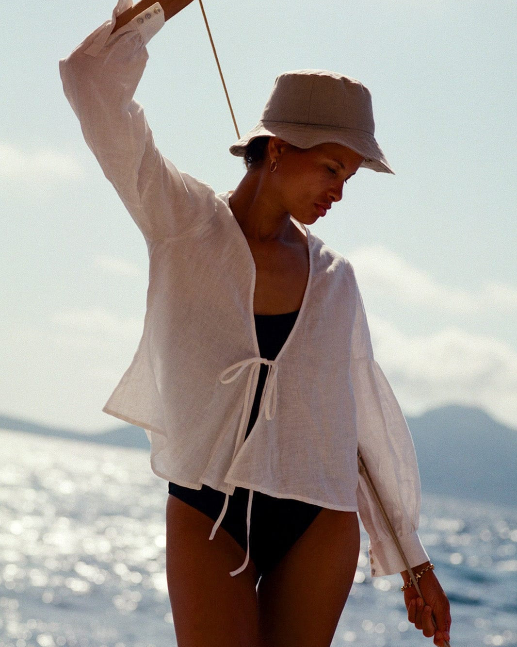arkitaip Blouses The Anna Blouse in white