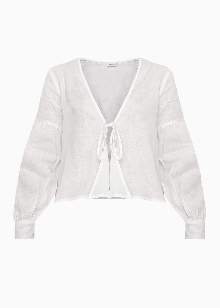 arkitaip Blouses The Anna Blouse in white