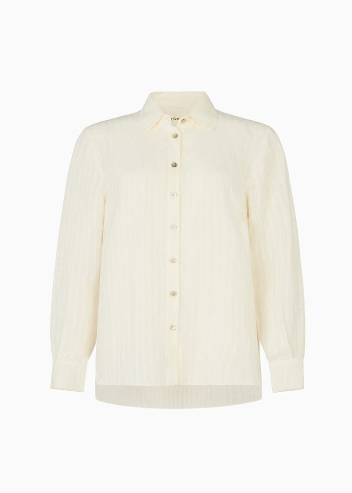 arkitaip Blouses The Gina Oversized Shirt in off-white