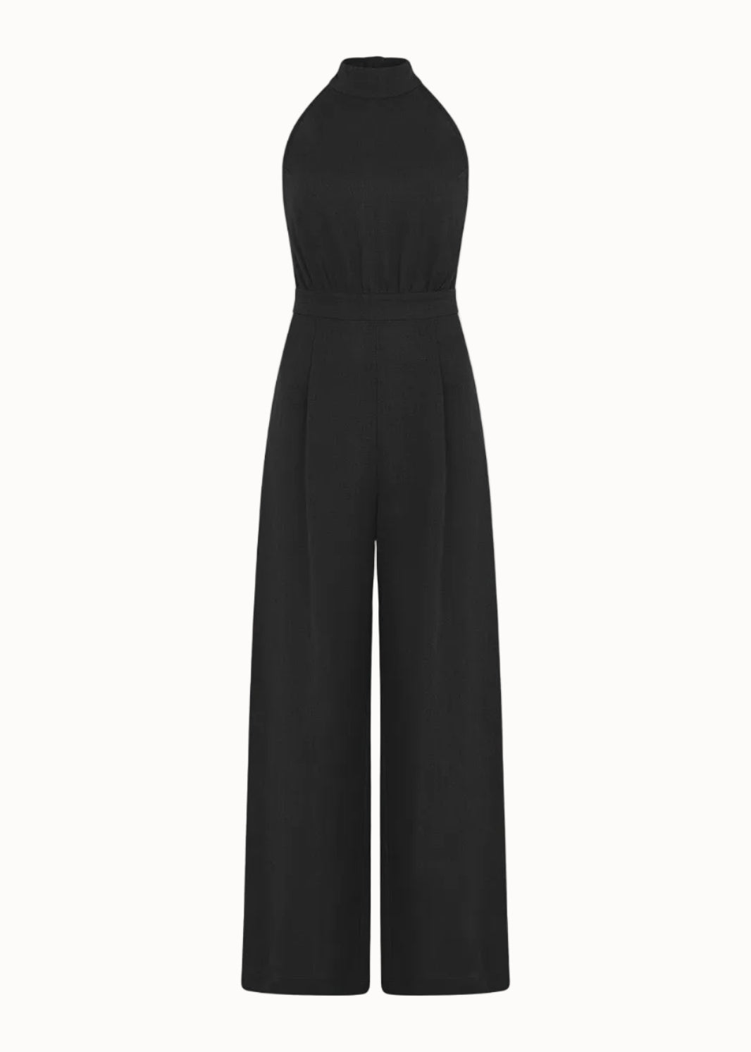 arkitaip Jumpsuits The Sofia Halterneck Jumpsuit in black