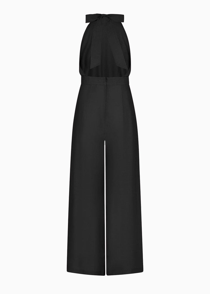 arkitaip Jumpsuits The Sofia Halterneck Jumpsuit in black