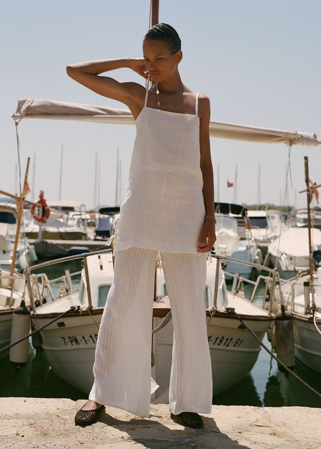 arkitaip Mini Dresses The Livia Tunic Top in off-white
