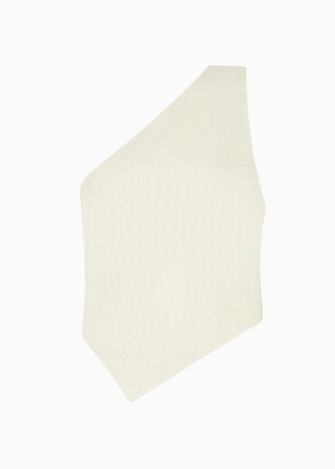 arkitaip The Ava Asymmetric One-Shoulder Top in off-white