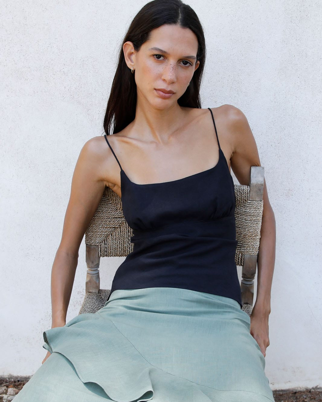 arkitaip Tops The Nicola Camisole Top in black