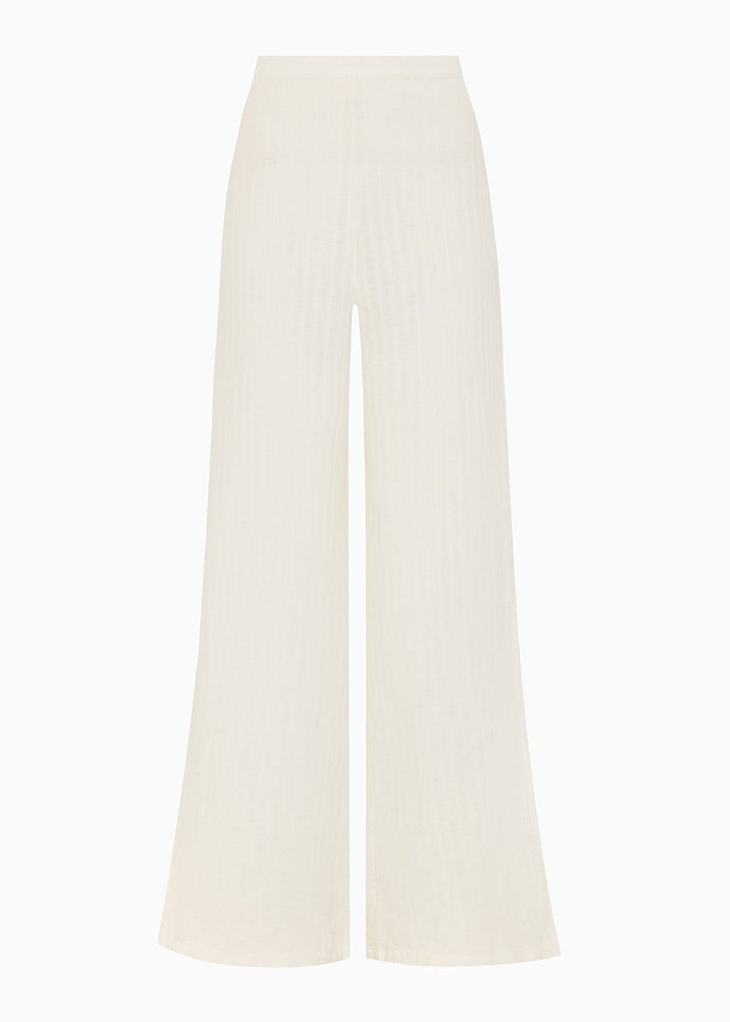 White pants on a white background