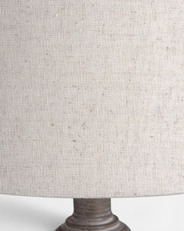 Textured lampshade on a white background