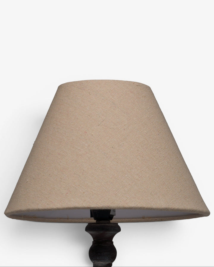 Beige lampshade on a white background