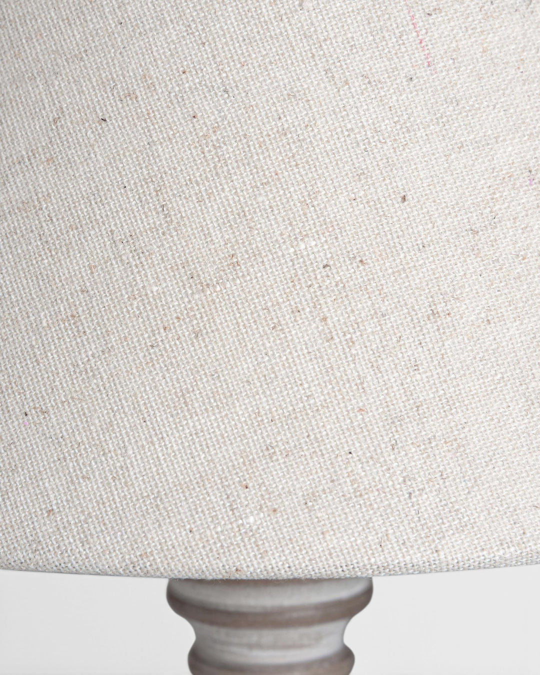 Close-up of a textured lampshade with a white background