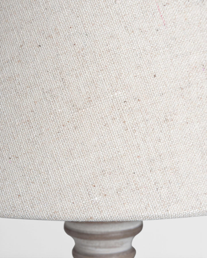 Close-up of a textured lampshade with a white background